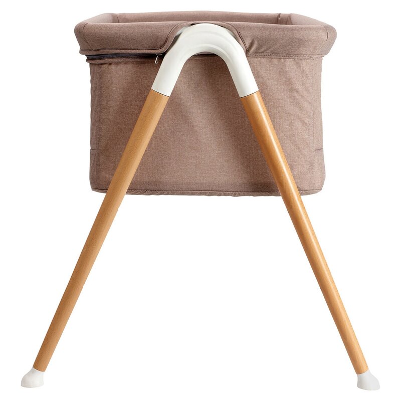 BabyGo - patut cu cadru din lemn Goodnight, Beige